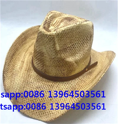Cowboy Hat Naisten Vintage Länsi punottu vyö sisustus