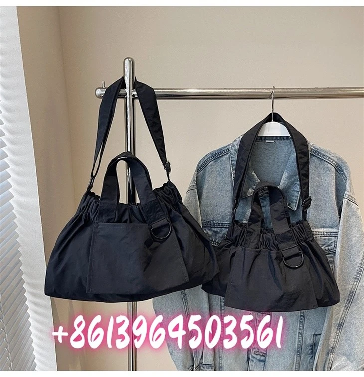 Pitkät hihnan nylon olkalaukut