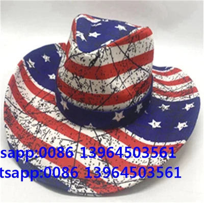 Unisex käsintehty Western Boy olkihattu