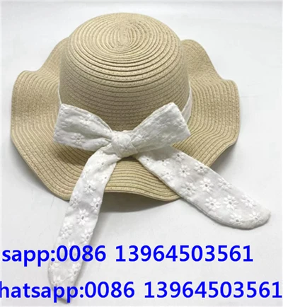 Lady Straw Bowknot -rantahattu