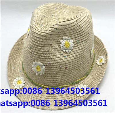 Flower Beige Värikäs Spot Fedora Beach Hat