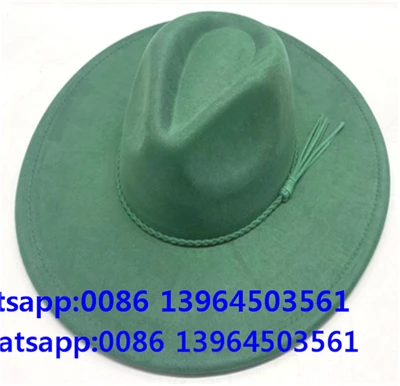 Vihreä Fancy Fedora-hattu aurinkosuojalla