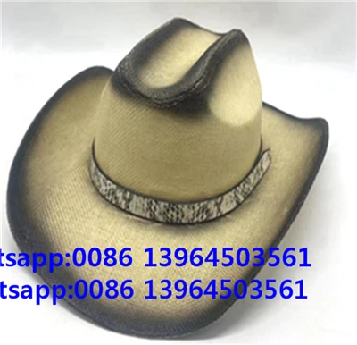 Musta Spray Miesten Hattu Fedora Cowboy Retro Cap