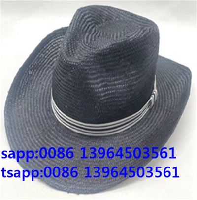 Musta Fedora Cap Outdoor Panama -hattu miehille