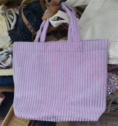 Purppura vakosametti naisten ostoskassi