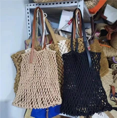 Puuvilla köysittoiset naiset rantapussi