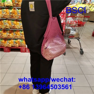 Net Mesh Turtle Bag String Ostoskassi